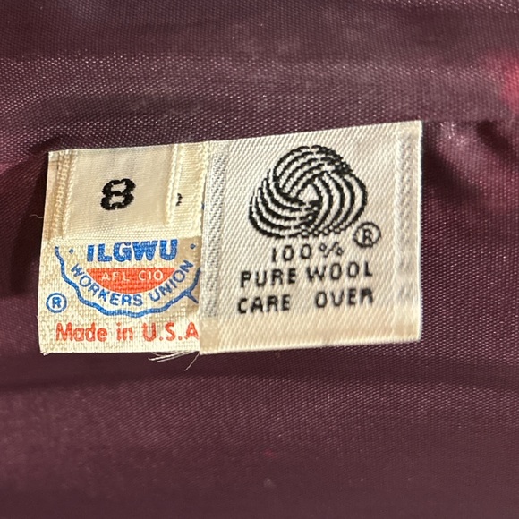 80s GLORIA SACHS WOOL BLACK FITTED BLAZER W BLACK & GOLD METALLIC CORD SZ 10 - Picture 11 of 11